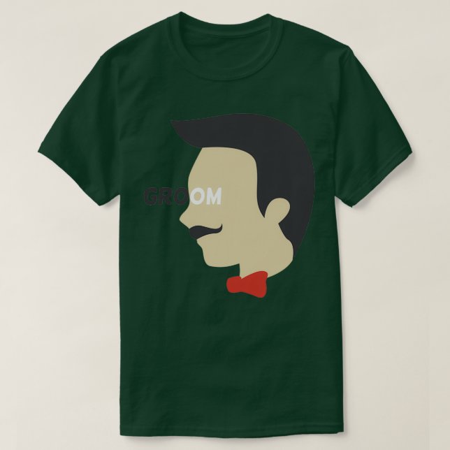 Camiseta Hombres novio de una fiesta de soltera (Diseño del anverso)