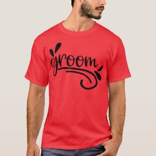 Camiseta Hombres Novio Lindo Compromiso Parejas Recién Casa