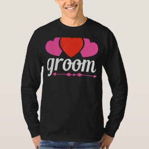 Camiseta Hombres Novios Divertidos Bodas Parejas Recién Cas