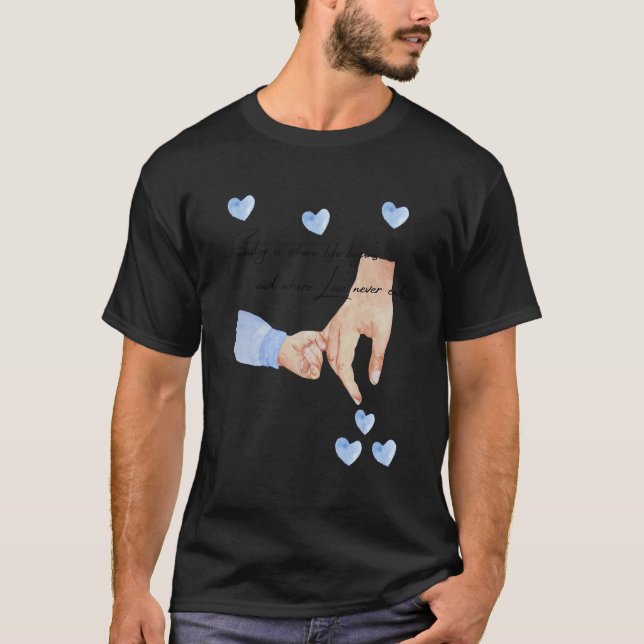 Camiseta Hombres Nuevo Padre De Un Niño Manteniendo Las Man (Anverso)