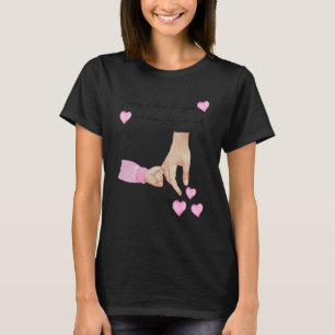 Camiseta Hombres, Nuevo Padre Y Hija Con Las Manos De Un Be
