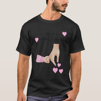 Camiseta Hombres, Nuevo Padre Y Hija Con Las Manos De Un Be