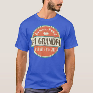 Camiseta Hombres Número 1 Abuelo 1 Abuelo Padres Día G