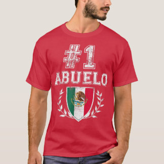 Camiseta Hombres Número Uno Abuelo Abuelo Latino