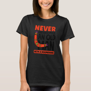 Camiseta Hombres Nunca Subestimen A Un Abuelo Con Un Boomer