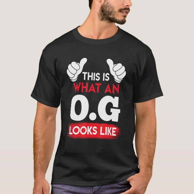 Camiseta Hombres O G Tío Gangster (Anverso)