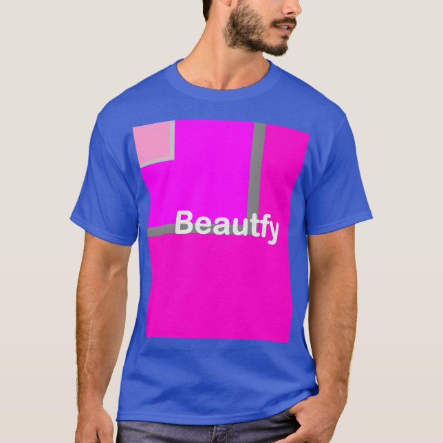 Camiseta Hombres o mujeres de color azul (Anverso)