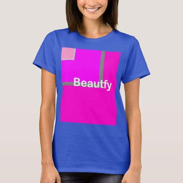 Camiseta Hombres o mujeres de color azul (Anverso)