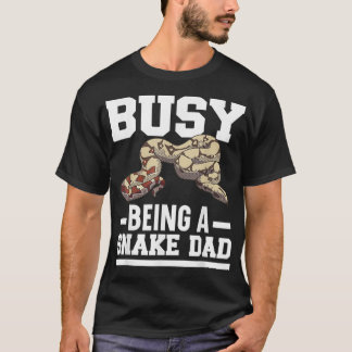 Camiseta Hombres Ocupados Siendo Un Reptil Serpiente De Pap