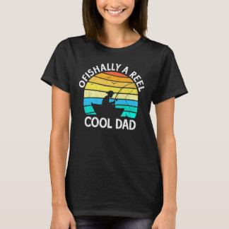 Camiseta Hombres Oficialmente Un Pescador Padre Genial 3