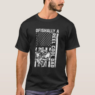 Camiseta Hombres Oficialmente Un Pescador Padre Genial 7