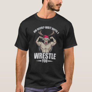 Camiseta Hombres Oh Deer Arm Te Lucha