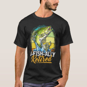 Camiseta Hombres Oh Pescado Ally Jubilado Jubilación Pesca