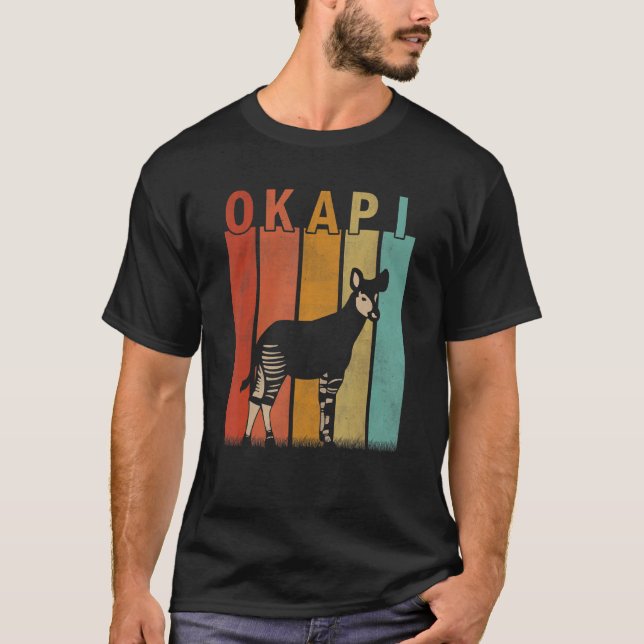 Camiseta Hombres Okapi Con Problemas Mujeres Infantiles Cut (Anverso)