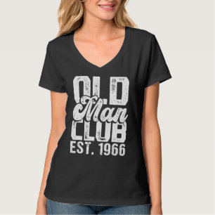 Camiseta Hombres Old Man Club Est 1966 Humor Ciudadano Mayo