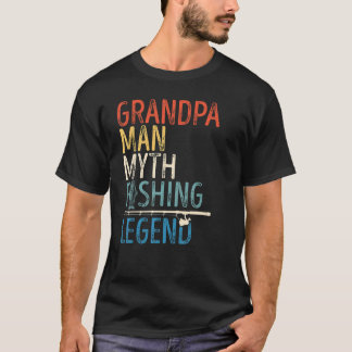 Camiseta Hombres Orgulloso Abuelo La Leyenda De La Pesca Vi