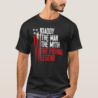 Camiseta Hombres Orgulloso Papá Papá La Leyenda De La Pesca