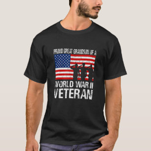 Camiseta Hombres Orgullosos Abuelo De Una Familia Veterana