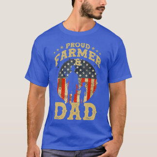 Camiseta Hombres Orgullosos Agricultores y Padres Patriótic