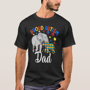 Camiseta Hombres Orgullosos Autismo Elefante Hijo Hija Niño