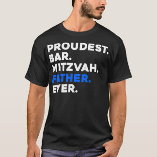 CAMISETA HOMBRES ORGULLOSOS BAR MITZVAH PADRE ALGUNA VEZ JU