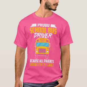 Camiseta Hombres Orgullosos Conductores De Autobús Escolare