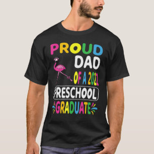 Camiseta Hombres Orgullosos De Papá De Flamingo Preescolar