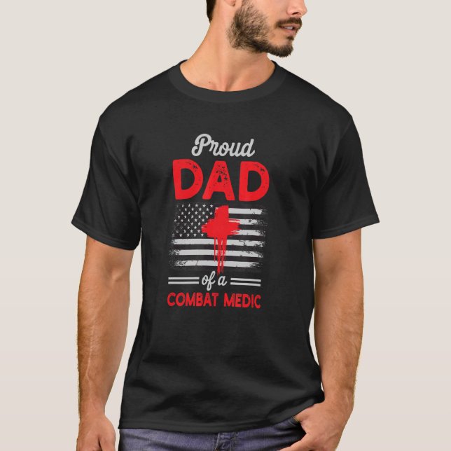 Camiseta Hombres Orgullosos De Papá De Una Bandera Maltrata (Anverso)