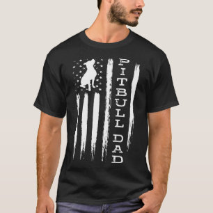 Camiseta Hombres Orgullosos De Pitbull Dad -America Bulg Do