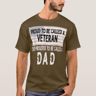 Camiseta Hombres orgullosos de ser veteranos y papá