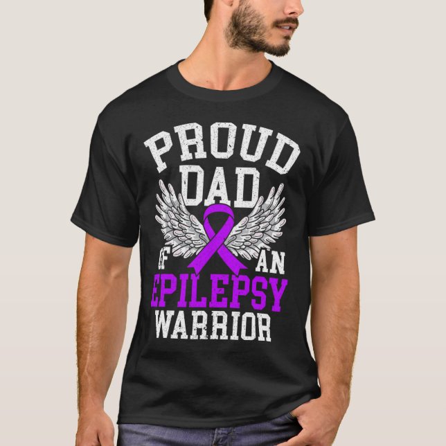 Camiseta Hombres Orgullosos De Un Guerrero Epilepsia Epilep (Anverso)