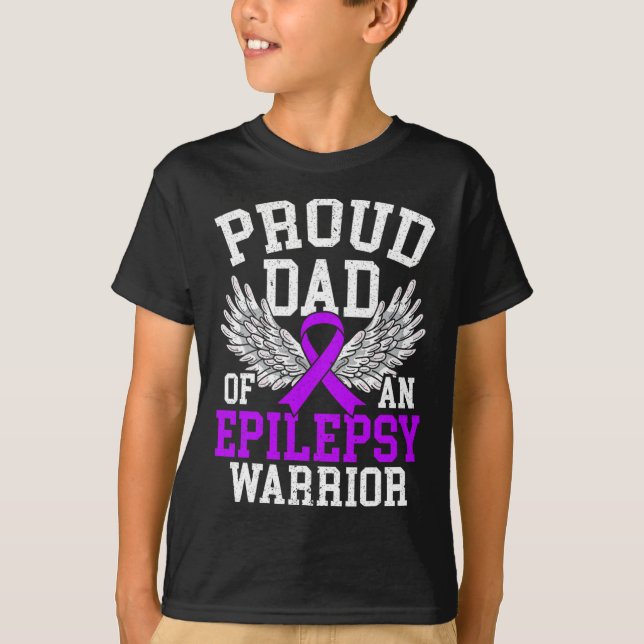 Camiseta Hombres Orgullosos De Un Guerrero Epilepsia Epilep (Anverso)