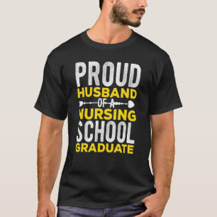 Camiseta Hombres Orgullosos Esposos De Un Graduado De Escue
