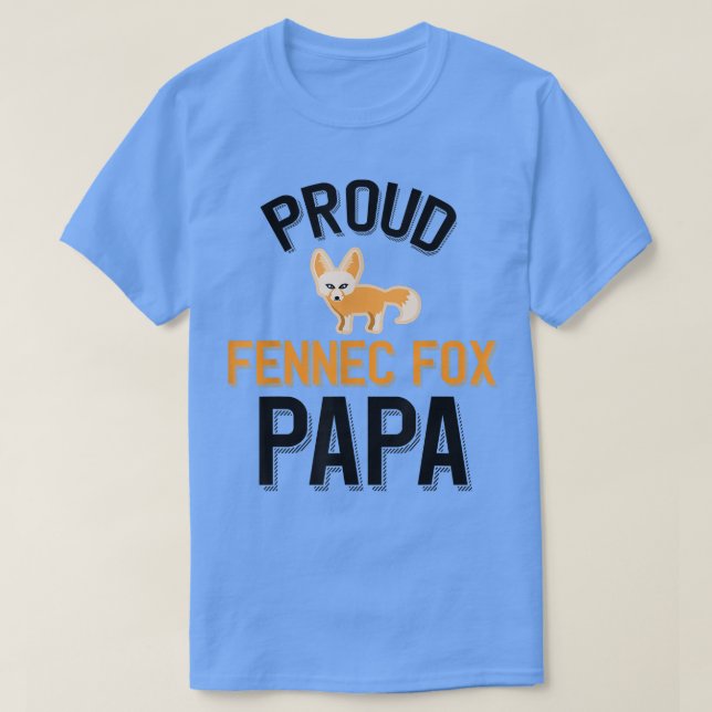 Camiseta Hombres Orgullosos Fennec Fo Papa (Diseño del anverso)