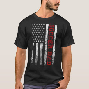 Camiseta Hombres Orgullosos Fútbol Papá Bandera Estadounide