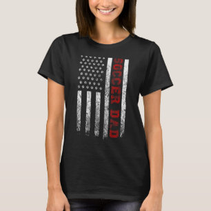 Camiseta Hombres Orgullosos Fútbol Papá Bandera Estadounide