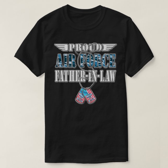 Camiseta Hombres Orgullosos Padre de la Fuerza Aérea de Est (Diseño del anverso)