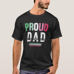 Camiseta Hombres Orgullosos Papá Abrosexual Bandera De Los 