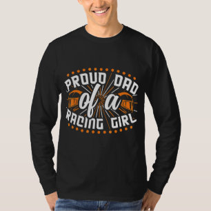 Camiseta Hombres Orgullosos Papá De Un Chica De Carreras Co