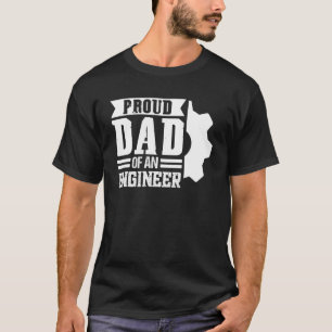 Camiseta Hombres Orgullosos Papá De Un Ingeniero