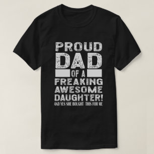 Camiseta Hombres Orgullosos Papá de una asombrosa Hija