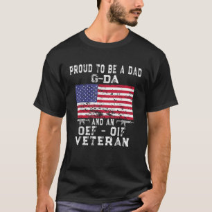 Camiseta Hombres Orgullosos Papá G Da OEF OIF Veterano Retr