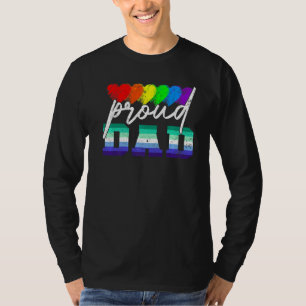 Camiseta Hombres Orgullosos Papá Transgénero Orgullo Bander