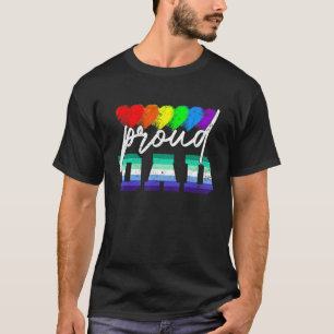 Camiseta Hombres Orgullosos Papá Transgénero Orgullo Bander