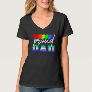Camiseta Hombres Orgullosos Papá Transgénero Orgullo Bander
