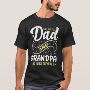 Camiseta Hombres orgullosos papá y abuelo Día especial del 