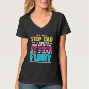 Camiseta Hombres Orgullosos Paso Papá De Un Dulce Paso Hija