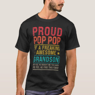 Camiseta Hombres Orgullosos Pop De Un Abuelo Pop Abuelo De 