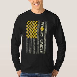 Camiseta Hombres Orgullosos Tío Americano Bandera Deportiva