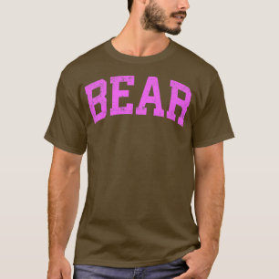 Camiseta Hombres Oso Delaware De Vintage Deportes Atléticos